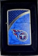 Retired Tennessee Titans NFL Football Diamond Plate Design Zippo Lighter - $28.45