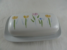 BIA Cordon Bleu Covered Stick Butter Dish Floral Flowers Excellent condition - £15.81 GBP