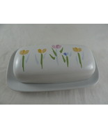 BIA Cordon Bleu Covered Stick Butter Dish Floral Flowers Excellent condi... - $27.05 CAD