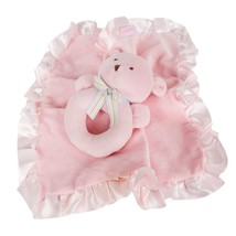 Carters Teddy Bear Lovey Rattle Set Pink Security Blanket Gift Soother Baby Toy - £15.66 GBP