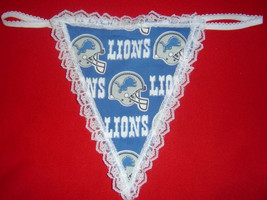 New Sexy Womens DETROIT LIONS NFL Gstring Thong Lingerie Panties Underwear - £14.90 GBP