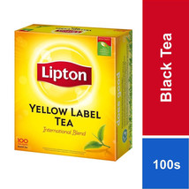 5 PACKS X 100 Satchet LIPTON Yellow Label Tea International Blend Black Tea - $44.85