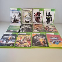 Xbox 360 Lot 12 Games Fallout 3, Call Of Duty MW3, Borderlands, Battlefi... - $49.98