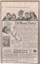 Vintage Print Ad Children&#39;s Books Clownie Circus &amp; Butterfly Babies 1917 - $3.52