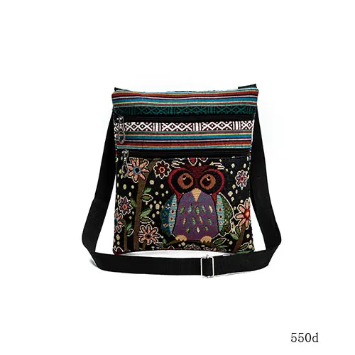 Miyahouse Casual Small Double Zipper Messenger Bag Women Cartoon Owl Pri... - $18.34