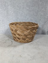 Decorative Wicker Basket Tray Bowl Woven Wicker  4&quot; Tall - $11.98