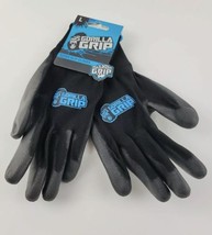 Work Gloves Gorilla Grip Slip Resistant All Purpose Large Single Pair 2 Pk - £9.80 GBP