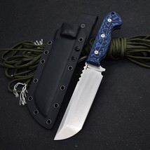 14c28n steel Fixed Blade Knife - Outdoor Camping, Hunting Survival With ... - $116.82