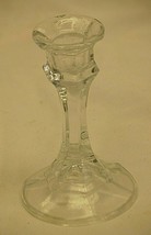 Clear Glass Candlestick Tapered Candle Holder Home Decor Classic Style 5... - $14.84