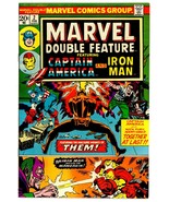 Marvel Double Feature 2 NM 9.2 Bronze Age Marvel 1974 Captain America Ir... - £62.76 GBP