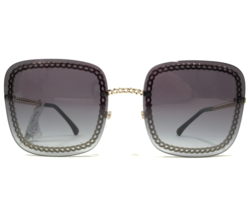 CHANEL Sunglasses 4244 c.395/S6 Gold Chain Frames with Purple Lenses 57-... - £223.23 GBP