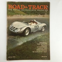 VTG Road &amp; Track Magazine January 1959 Gas Turbines for Grand Prix No Label - £7.43 GBP