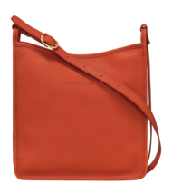 Longchamp Le Foulonne Medium Zipped Leather Crossbody ~NWT~ Paprika - $341.55