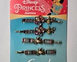 Disney Princess Jasmine  Slideproof Rhinestone Bobby Pins 4 Count All Ha... - £13.48 GBP