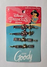 Disney Princess Jasmine  Slideproof Rhinestone Bobby Pins 4 Count All Hair Type - £13.44 GBP