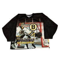 Vintage 1990&#39;s Boston Bruins Goaltender All Over Print AOP Jersey CCM Men&#39;s L/XL - £79.69 GBP