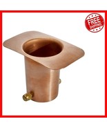 Copper Gutter Adapter with Brass Bolt - Boost Curb Appeal Effortlessly - $45.44 CAD