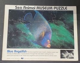 Vintage Scholastic Puzzle 1983 Sea Animal Museum  Blue Angelfish - $9.50