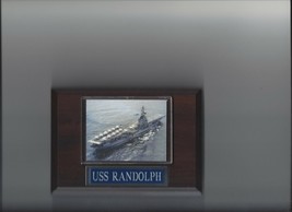 USS RANDOLPH PLAQUE CV-15 NAVY US USA MILITARY SHIP AIRCRAFT CARRIER - $3.95