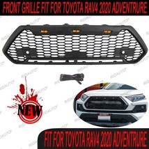 Front Grille Black Grille With LED Lights Fit For TOYOTA RAV4 2020 ADVEN... - £163.92 GBP