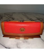 Vintage Dooney &amp; Bourke Red Raspberry Tart Checkbook Wallet W/ Pen Coin ... - $89.96