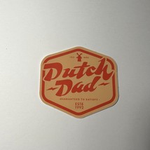 Dutch Bros Sticker June 2021 Father&#39;s Day Dutch Dad Red Orange - £4.34 GBP