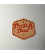 Dutch Bros Sticker June 2021 Father&#39;s Day Dutch Dad Red Orange - £4.27 GBP