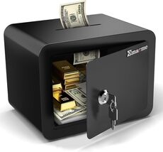 Durable Small Safe with Anti-Theft Lock and Coin Insertion - Family-Frie... - $72.22