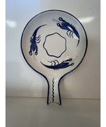 Zanolli Hand-painted Italy Blue Lobster Crawfish Handled Serving Dish - $19.79