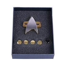 Star Trek Badge Set Voyager Communicator Star Trek Pin Rank Pin Set - £20.32 GBP