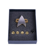 Star Trek Badge Set Voyager Communicator Star Trek Pin Rank Pin Set - £20.44 GBP