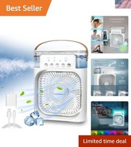 Portable Mini Evaporative Air Conditioner with 7 LED Colors &amp; Quiet Oper... - $42.00