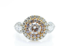 GIA 2.11ct Natural Argyle Fancy Faint Pink Diamond GIA Platinum Engagement Ring - £20,649.18 GBP