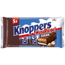 Storck KNOPPERS Dark chocolate bars from Germany -5 pc. -FREE SHIP - £9.43 GBP