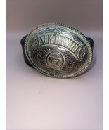 2005 Oval Jack Daniels Old No. 7 Brand Belt Buckle w/ Justin Leather Bel... - €33,97 EUR