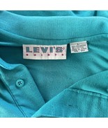 Vintage LEVIS Shirt 80’s Polo Shirt Teal Mens Large  - £15.52 GBP