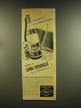 1937 Canada Dry's Sparkling Water Ad - When a Long Sparkle is a necessity - $18.49