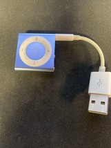 Apple iPod Shuffle 4th Generation 2GB Blue A1373 Bundle WORKS GREAT! Nice! - £37.55 GBP