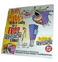 1998 Cartoon Network 44x36 promo poster:DC Comics Flintstones,Scooby Doo,Jetsons - £25.19 GBP