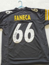 Alan Faneca Signed Pittsburgh Black Jersey BAS Beckett HOF 21 Inscription - £115.97 GBP