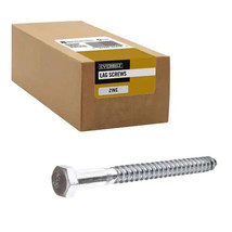 EVERBILT 1/2 in. x 6 in. Hex Head Zinc Plated Lag Screw Bolts (25-Pack) 231230 - £52.40 GBP