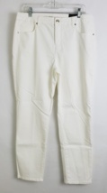Women&#39;s Chico&#39;s So Slimming Girlfriend Ankle Jeans Pants White Size 2 (12) NWT - £77.83 GBP