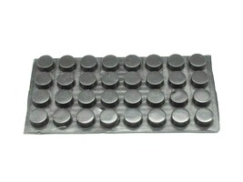 7/16&quot; x 1/4&quot; DxH  Round Rubber Feet with 3M Adhesive Backing Various Pac... - £9.20 GBP+