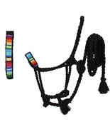 Horse Nylon Western Beaded Noseband Braided Mule Tape Halter Lead Rope 6... - $29.69