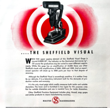 1936 Sheffield Gage Visuals Advertisement Industrial Inspection Tools F15F - $29.99