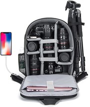 Caden Camera Backpack Bag For Dslr/Slr Mirrorless Camera Waterproof With 15.6 - £73.03 GBP