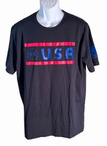 Under Armour Men&#39;s Short Sleeve Usa T-Shirt Black 2XL - £8.52 GBP