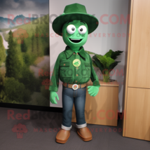 Forest Green Alliance mascot costume character dressed with a Bootcut Jeans and  - £1,022.60 GBP