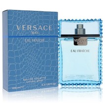 Versace Man by Versace Eau Fraiche Eau De Toilette Spray (Blue) 3.4 oz (Men) - $53.41