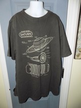 Lands&#39; End Gray SS Planet Profile Saturn T-Shirt Size L (14/16) Boy&#39;s EUC - £14.42 GBP